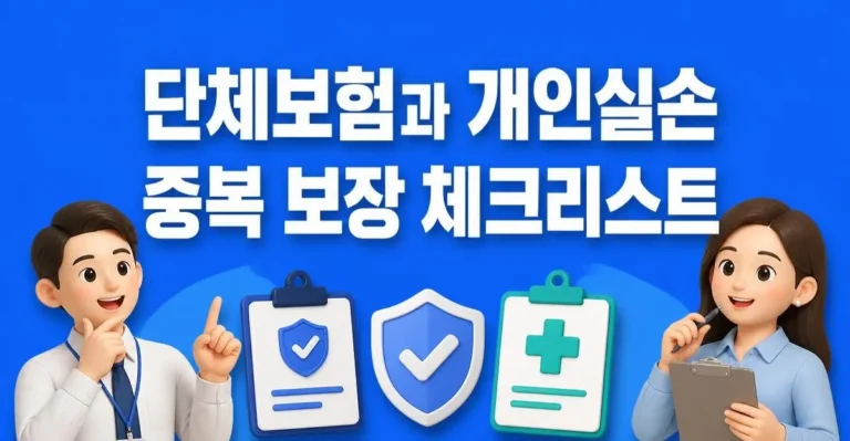 단체보험과 개인실손 중복 보장 체크리스트
